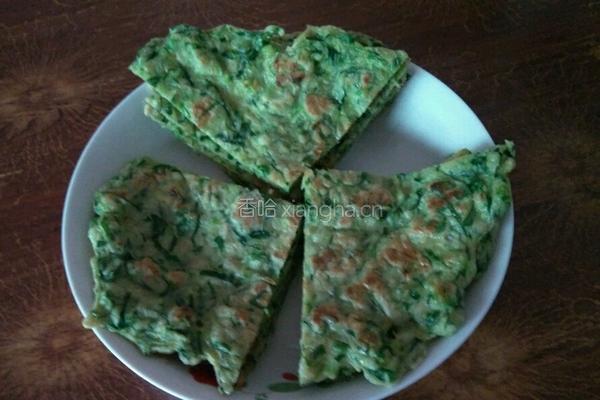 鸡蛋菠菜饼的做法图解8