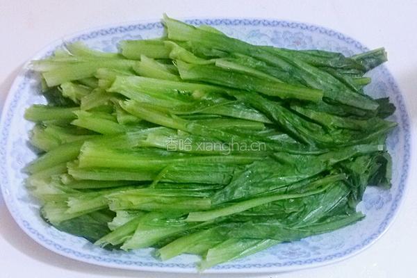 肉酱汁浇麦菜的做法图解5