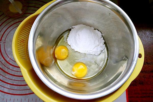 玫瑰花蒸蛋糕的做法图解3