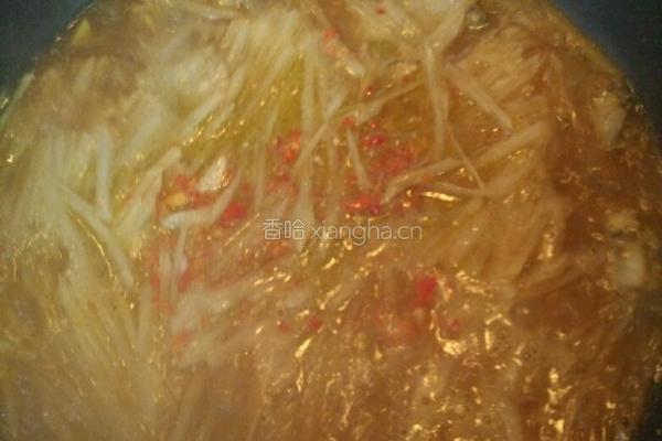 萝卜丝烧带鱼的做法图解6