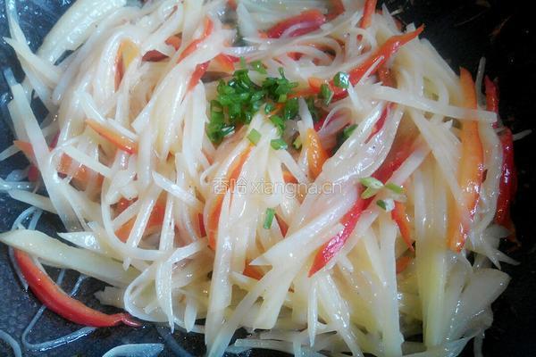 土豆丝卷饼的做法图解4