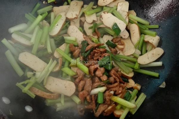 芹菜香干肉丝的做法图解4