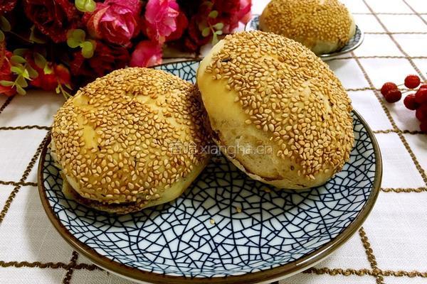 椒盐芝麻酱烧饼的做法图解14