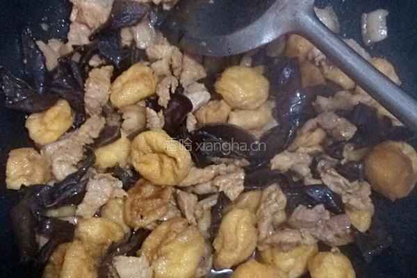 豆腐木耳炒肉的做法图解11