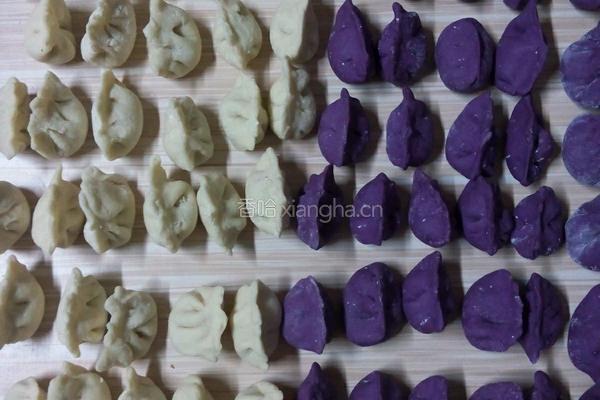 双色蕃薯饺的做法图解4
