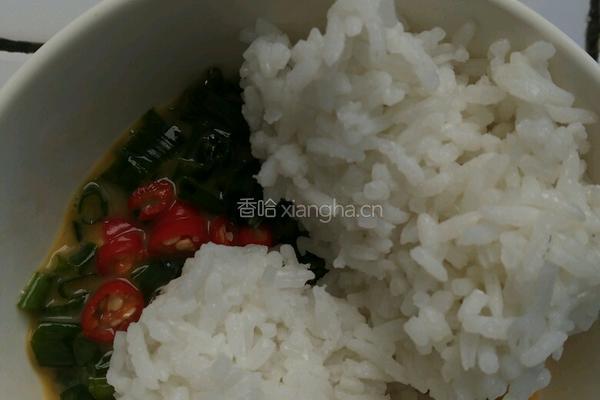 米饭鸡蛋饼的做法图解3