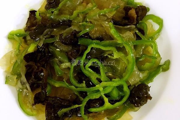 青椒木耳炒粉皮