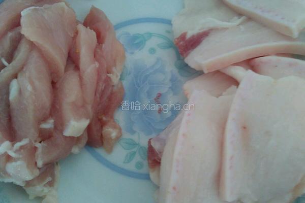 肉片炒香菇的做法图解1