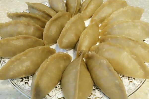韭菜馅莜面蒸饺
