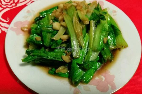 蒜蓉油麦菜的做法图解6
