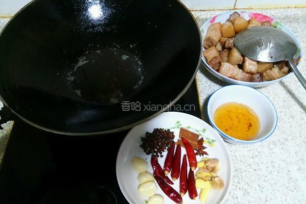 灰豆腐红烧肉的做法图解4