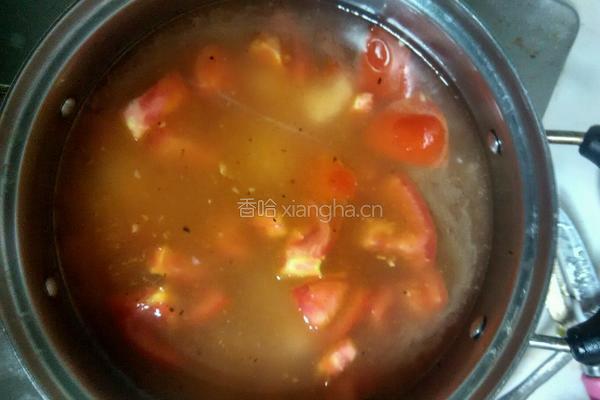 西红柿鸡蛋豆腐汤的做法图解6
