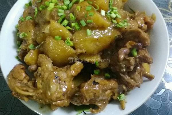 土豆炖鸡骨的做法图解7