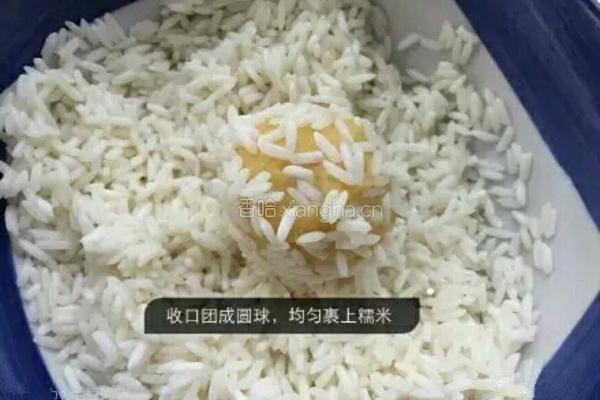 奶酪红薯米球的做法图解4