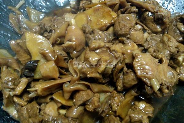 鸭肉鸭肠焖酸豆角的做法图解10