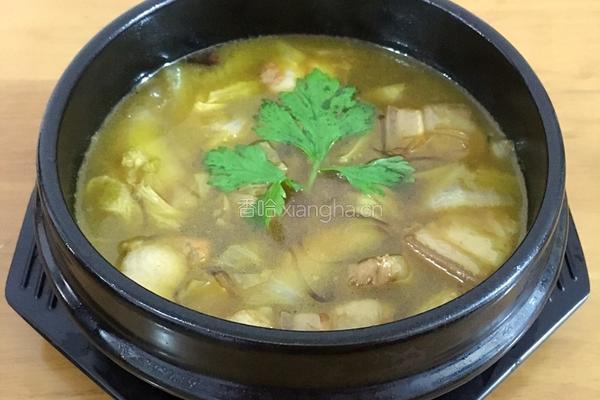 猪肉白菜粉丝煲