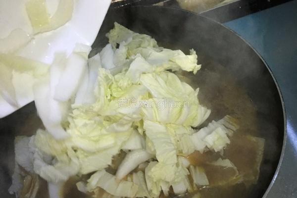 猪肉白菜粉丝煲的做法图解12