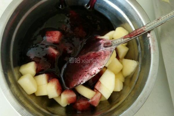 苹果味蓝莓土豆泥的做法图解4