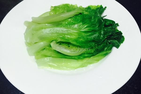 蒜汁蚝油生菜的做法图解8