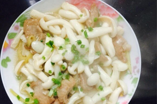 小蘑菇肉片的做法图解4