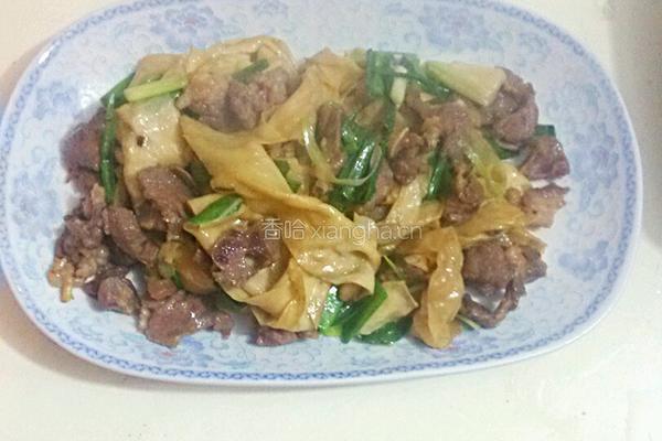豆腐皮炒肉的做法图解11