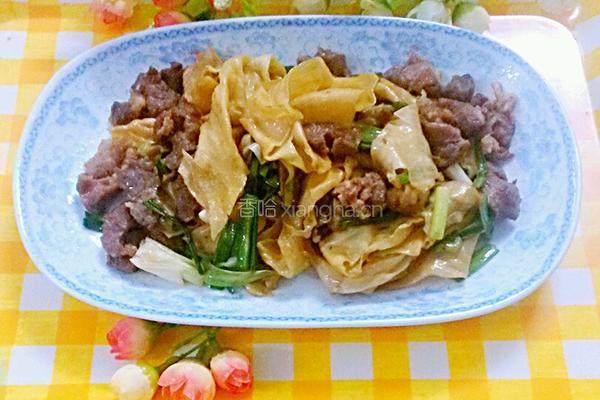 豆腐皮炒肉