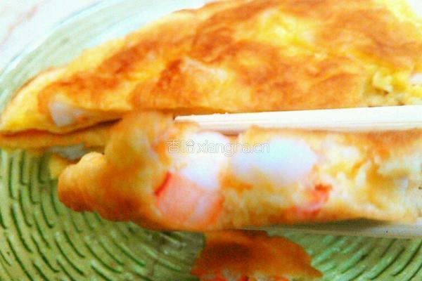 虾仁鸡蛋饼的做法图解6
