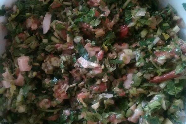 香菜猪肉饺子的做法图解4
