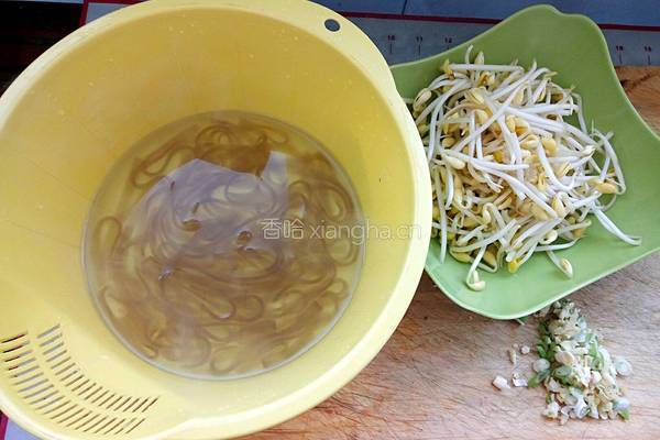 宽粉黄豆芽的做法图解1
