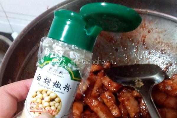 腐乳杏鲍菇红烧肉的做法图解4