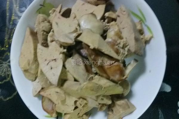 干香鸡肝的做法图解1