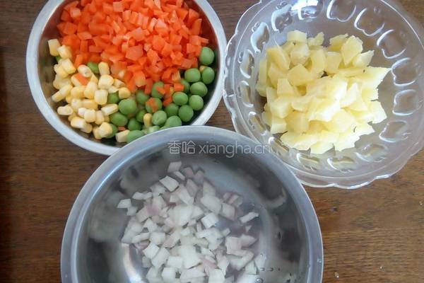 五彩饭的做法图解2