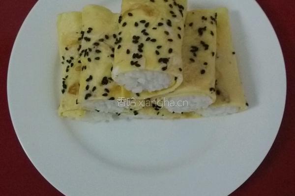 黑芝麻鸡蛋饼的做法图解6