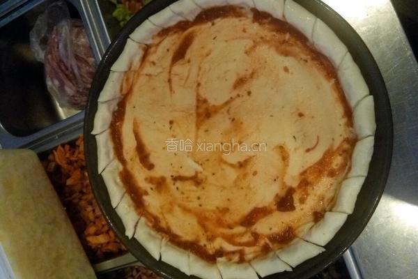 风车夏威夷至尊披萨的做法图解2