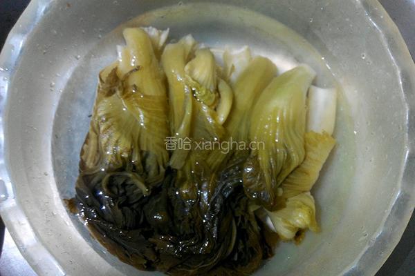 炒酸菜鸡杂的做法图解5