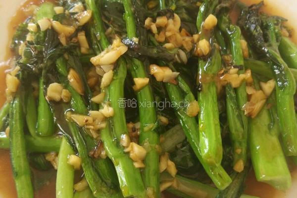 蒜蓉油菜花的做法图解5