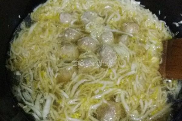 酸菜粉牛肉丸的做法图解4