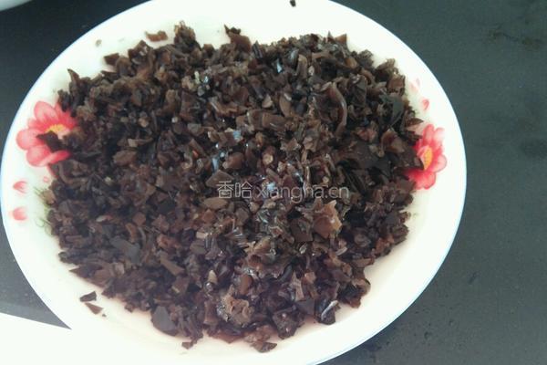 虾仁木耳蔬菜饼的做法图解4