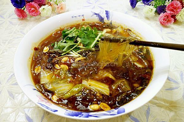 酸菜煮粉丝的做法图解8
