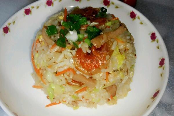 包菜炒饭，的做法图解4