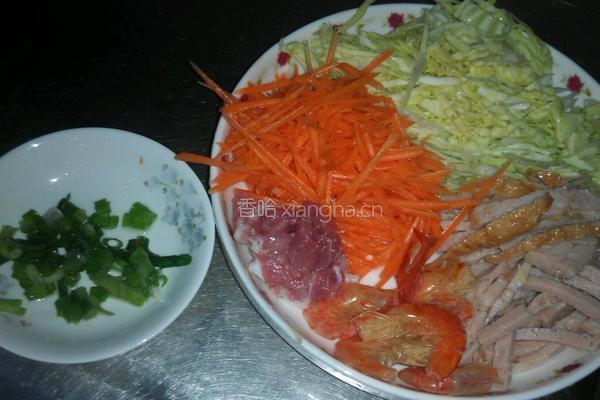 包菜炒饭，的做法图解1