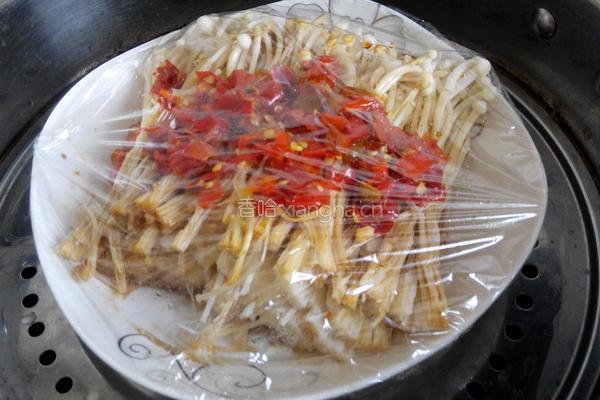 剁椒金针菇的做法图解5