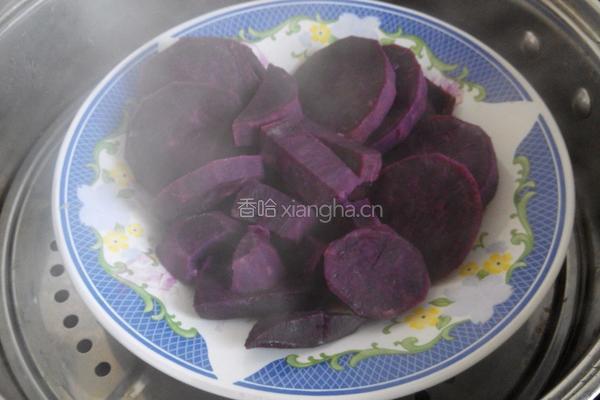 紫薯椰蓉酥的做法图解1