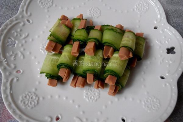 黄瓜火腿卷的做法图解6
