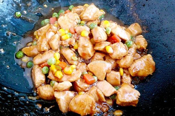 酱爆什锦鸡丁的做法图解8