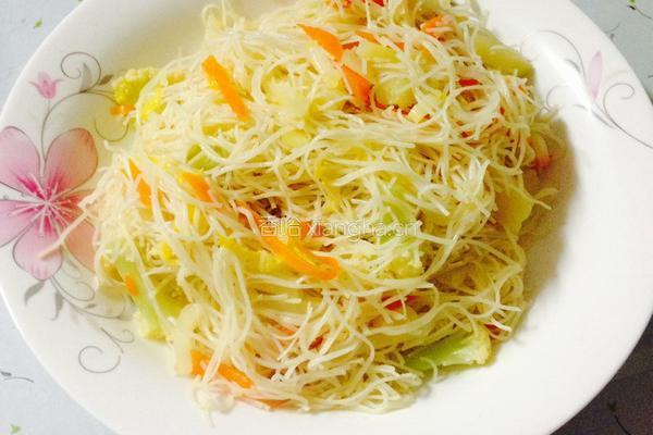 蔬菜炒粉干的做法图解10