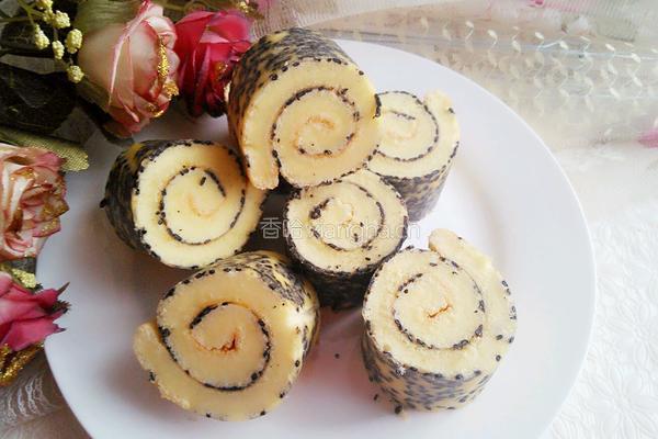 黑芝麻蛋糕卷