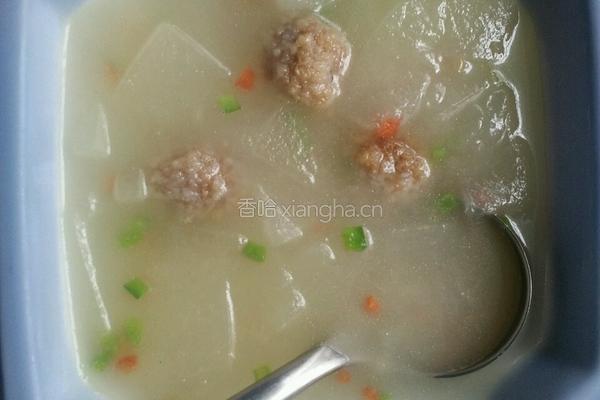 冬瓜肉丸汤的做法图解5
