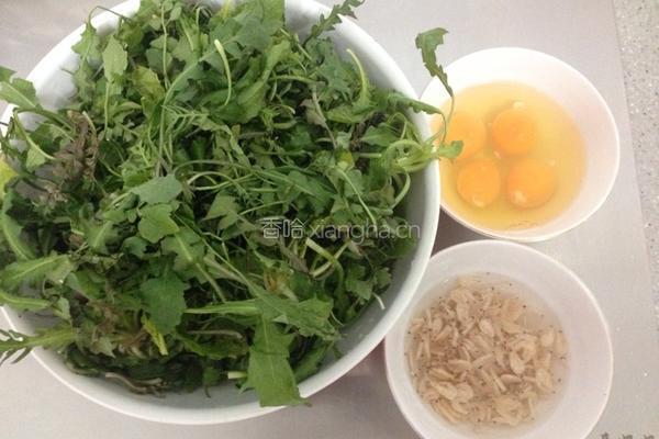 荠菜鸡蛋发面饼的做法图解2