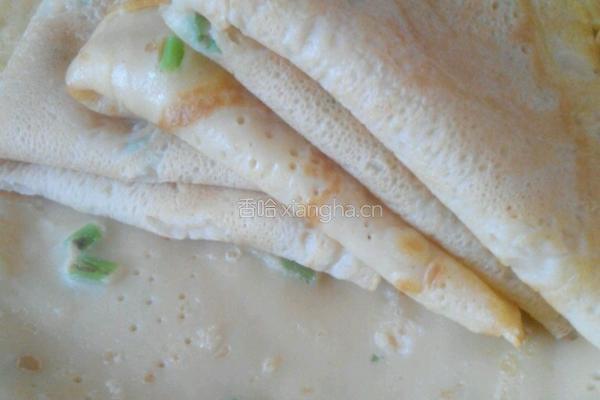 葱香鸡蛋饼的做法图解5